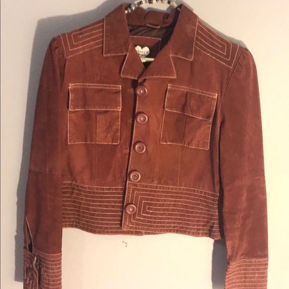 Ashley By 26 International Jackets & Blazers - Cute Burgundy Suede Jacket!